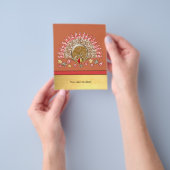 Aai Kerstkaart Kalkoen Flyer (Hand)