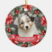 Aai mijn eerste kerst-hond keramisch ornament (Voorkant)
