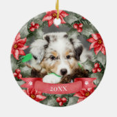 Aai mijn eerste kerst-hond keramisch ornament (Achterkant)