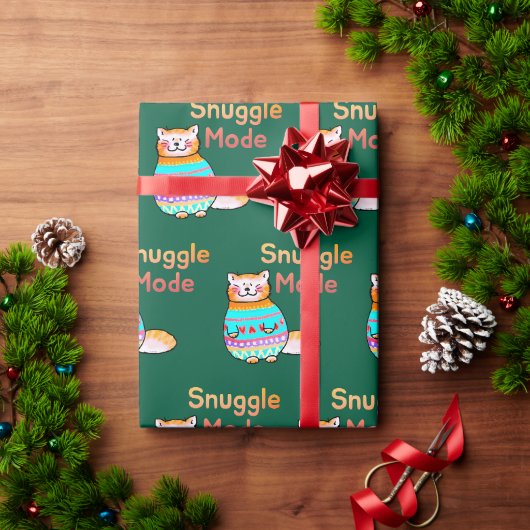 Aaiable Schattige Katten Knuffelmodus Cadeaupapier (Feestdagen Geschenken)