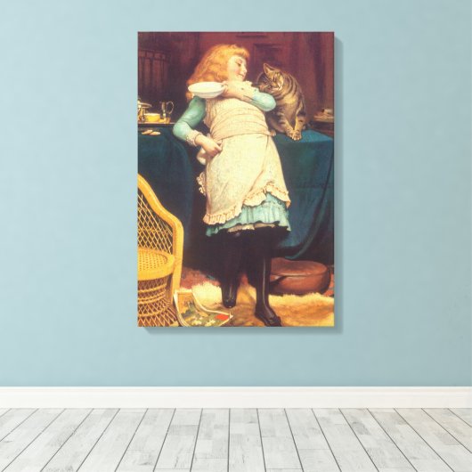 Aaien is beter dan plagen Charles Burton Barber Canvas Afdruk (Insitu (Houten vloer))