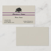 Aak Bomen Plantatie in Paars Visitekaartje (Voorkant / Achterkant)