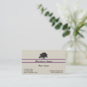 Aak Bomen Plantatie in Paars Visitekaartje (Staand voorkant)