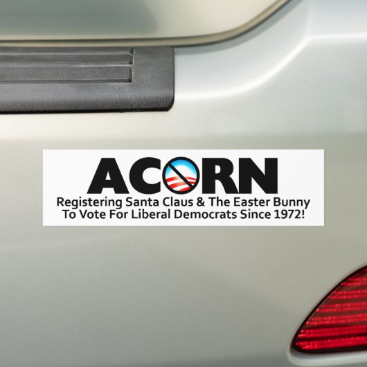 Aak: Santa registreren Bumpersticker (Op auto)