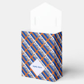 Aaland Islands Ålander vlag betegeld blauw Persoon Bedankdoosjes (Geopend)