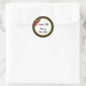 Aalbessen Groen Rood Vakantie Plaid Aangepast Rece Ronde Sticker (Tas)