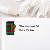 Aalbessen Rood Groen Plaid Vakantie Recept Labels (Insitu)
