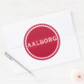 Aalborg City Pride Embleem – Deense identiteit Ronde Sticker (Envelop)