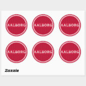 Aalborg City Pride Embleem – Deense identiteit Ronde Sticker (Vel)