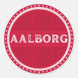 Aalborg City Pride Emblem – Danish Identity Ronde Sticker