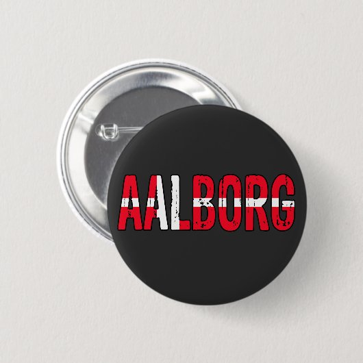 Aalborg, Denemarken Ronde Button 5,7 Cm (Voorkant /achterkant)