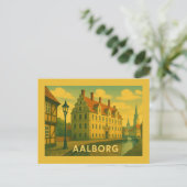 Aalborg Denemarken Stadsgezicht Briefkaart (Staand voorkant)