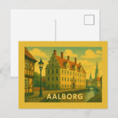 Aalborg Denemarken Stadsgezicht Briefkaart (Voorkant / Achterkant)