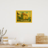Aalborg Denemarken Stadsgezicht Poster (Keuken)