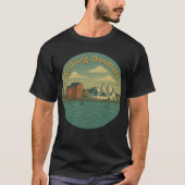 Aalborg Denemarken Stadsgezicht T-shirt (Voorkant)