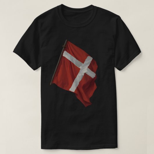 Aalborg Denemarken _Vlag T-shirt (Design voorkant)