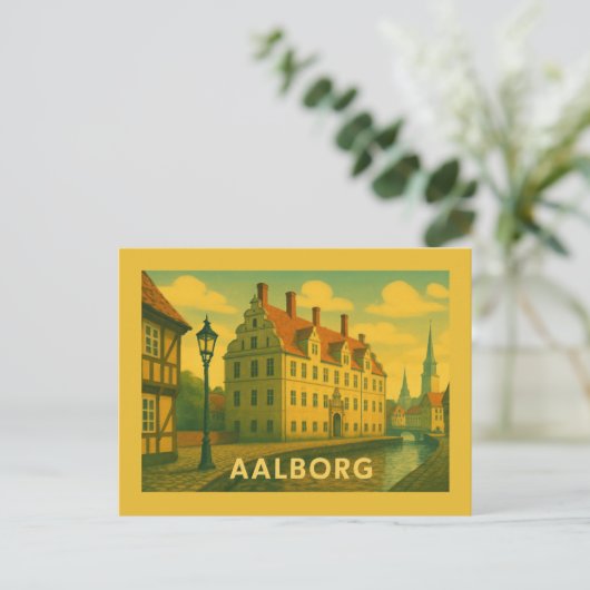 Aalborg Denmark Cityscape Briefkaart (Staand voorkant)