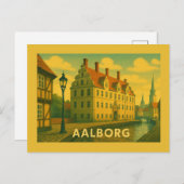 Aalborg Denmark Cityscape Briefkaart (Voorkant / Achterkant)