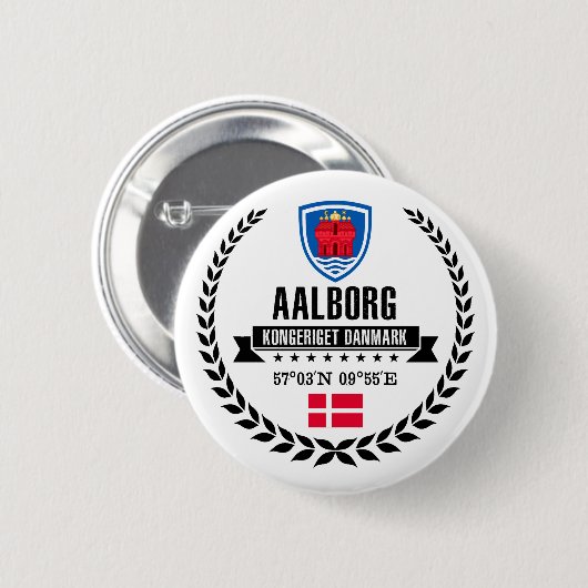 Aalborg Ronde Button 5,7 Cm (Voorkant /achterkant)