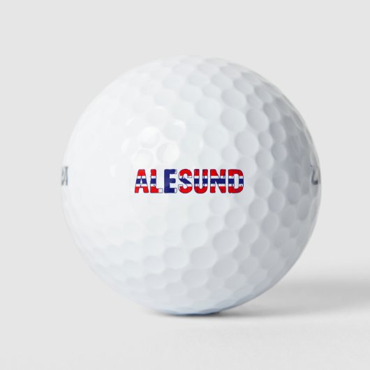 Aalesund Norway Golfballen (Voorkant)