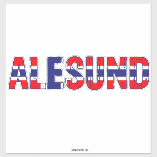 Aalesund Norway Sticker (Vel)