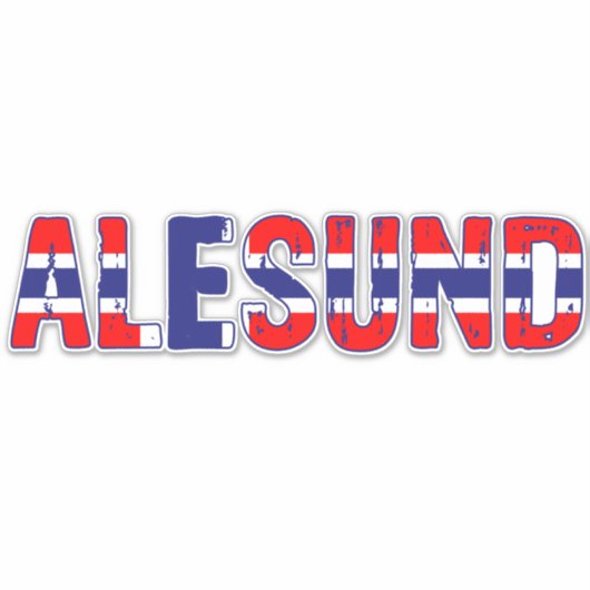 Aalesund Norway Sticker (Voorkant)