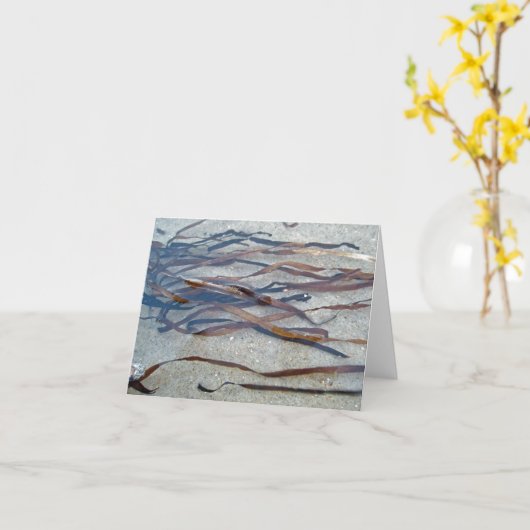 Aalgras zeewier Note Kaart (Gele Bloem)