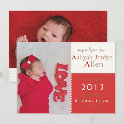 aaliyah aankondiging (Voorkant / Achterkant)