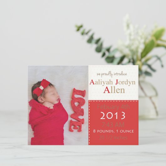 aaliyah aankondiging (Staand voorkant)