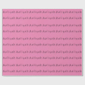 Aaliyah-naam Cadeaupapier (Vlak)