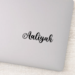 Aaliyah Naam - Handgeschreven kalligrafie Sticker