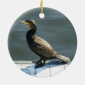 aalscholver keramisch ornament (Achterkant)