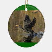 aalscholver keramisch ornament (Links)