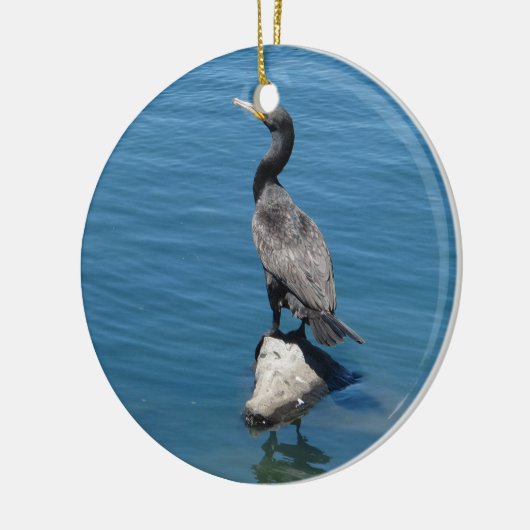 aalscholver keramisch ornament (Links)