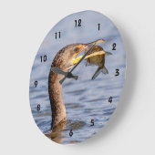 aalscholver met vis grote klok (Hoek)