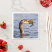 aalscholver met vis servetten (Insitu)