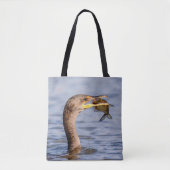 aalscholver met vis tote bag (Voorkant)