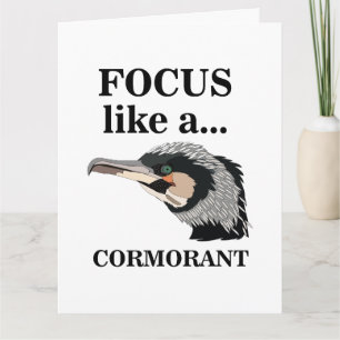 Aalscholver Vogel Focus Als Een Aalscholver Verjaa Kaart