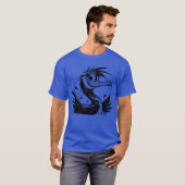 Aalscholver Vogel Met Grote Ogen Potlood Schets Jo T-shirt (Voorkant volledig)