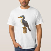 Aalscholver vogel Value T-shirt (Voorkant)
