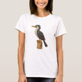 Aalscholver vogel Vrouwen Basic T-shirt (Voorkant)
