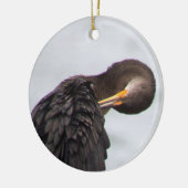 Aalscholver Vogelornament Keramisch Ornament (Links)