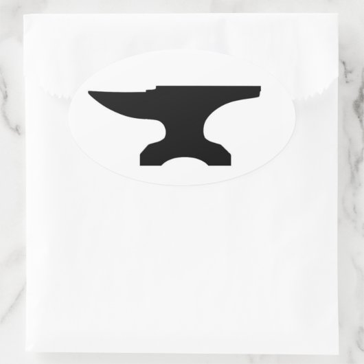 aambeeld ovale sticker (Tas)