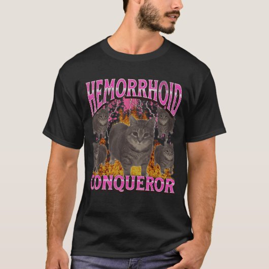 Aambei Overwinnaar Grappige Kat Meme Bootleg voor T-shirt (Voorkant)