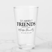 Aan afwezig Friends l Herdenking Glas (Voorkant)
