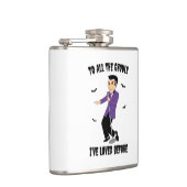 Aan al die ganzen waar ik van hield. heupfles (Rechts)