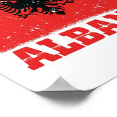 Aan Albanië gericht | Albanese Balkancadeautjes Poster (Hoek)