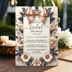 Aan Banners Bogen Satijnen Lint Snijden Vrijgezell Kaart