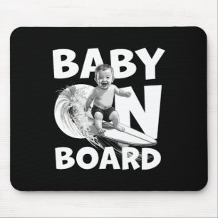 Aan boord door surf op surfplank Funny Surfer Muismat