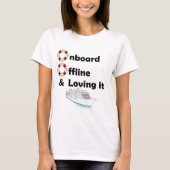 Aan boord en offline t-shirt (Voorkant)